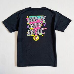 FLAWED | Buc-ee's | "Buc-ee Says Relax" 90's Print Shirt | Size Small
